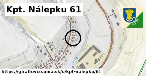 Kpt. Nálepku 61, Giraltovce