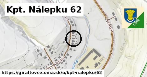 Kpt. Nálepku 62, Giraltovce