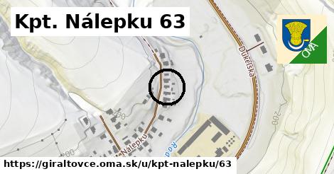 Kpt. Nálepku 63, Giraltovce