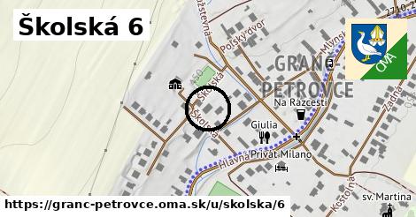 Školská 6, Granč-Petrovce