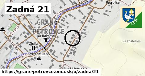 Zadná 21, Granč-Petrovce