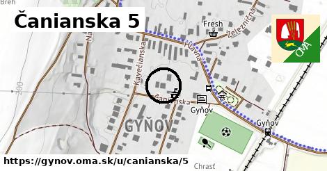 Čanianska 5, Gyňov