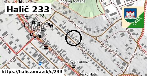 Halič <span class="supisne">233</span>