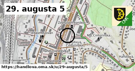 29. augusta 5, Handlová