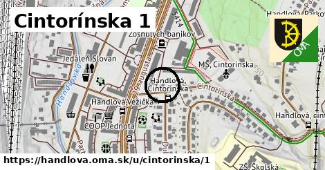 Cintorínska 1, Handlová