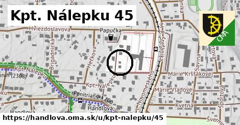 Kpt. Nálepku 45, Handlová