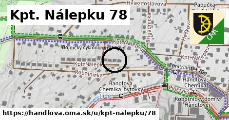 Kpt. Nálepku 78, Handlová