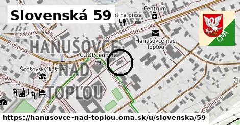 Slovenská 59, Hanušovce nad Topľou