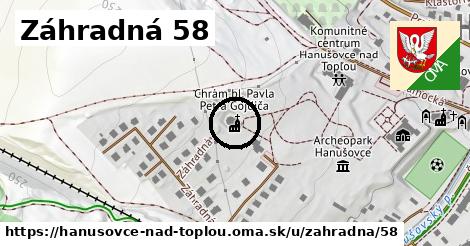 Záhradná 58, Hanušovce nad Topľou