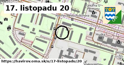 17. listopadu 20, Havířov