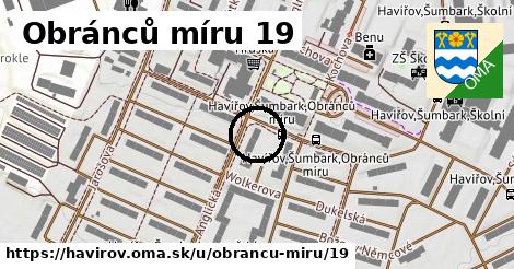 Obránců míru 19, Havířov