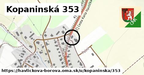 Kopaninská 353, Havlíčkova Borová