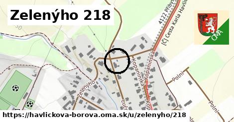 Zelenýho 218, Havlíčkova Borová