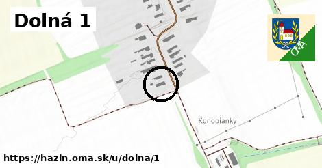 Dolná 1, Hažín