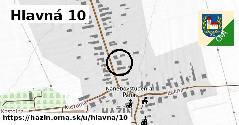 Hlavná 10, Hažín