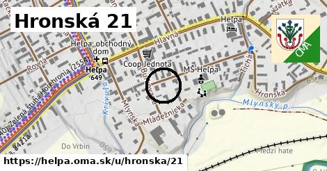 Hronská 21, Heľpa