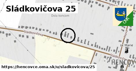 Sládkovičova 25, Hencovce