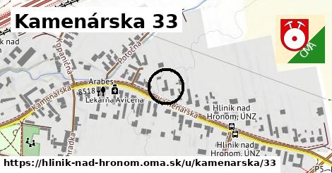 Kamenárska 33, Hliník nad Hronom