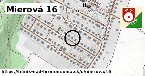 Mierová 16, Hliník nad Hronom