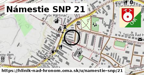 Námestie SNP 21, Hliník nad Hronom