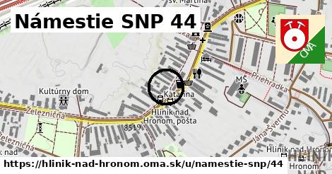 Námestie SNP 44, Hliník nad Hronom