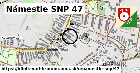 Námestie SNP 47, Hliník nad Hronom