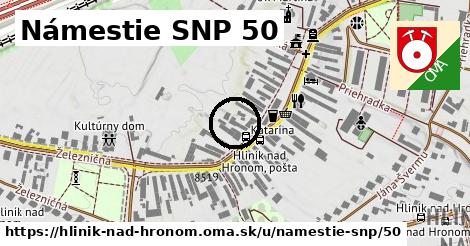 Námestie SNP 50, Hliník nad Hronom