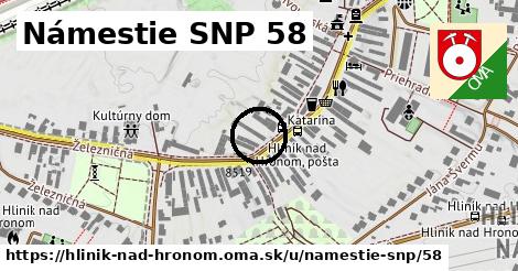 Námestie SNP 58, Hliník nad Hronom