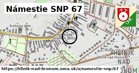 Námestie SNP 67, Hliník nad Hronom