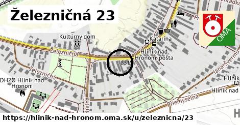 Železničná 23, Hliník nad Hronom