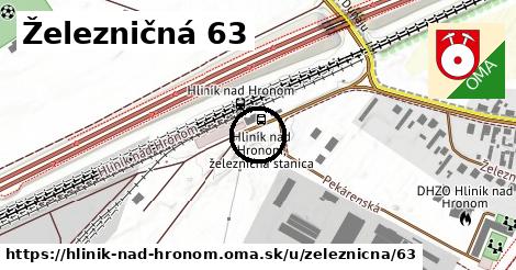 Železničná 63, Hliník nad Hronom