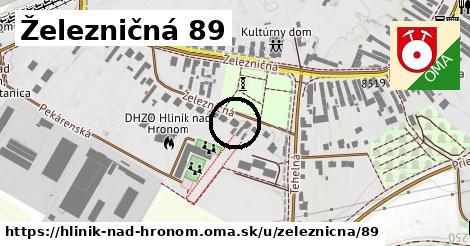 Železničná 89, Hliník nad Hronom
