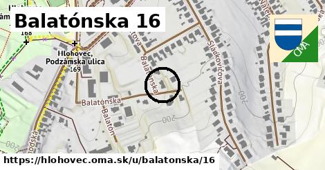 Balatónska 16, Hlohovec