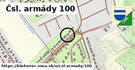 Čsl. armády 100, Hlohovec