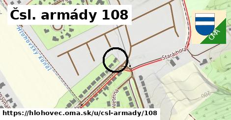 Čsl. armády 108, Hlohovec