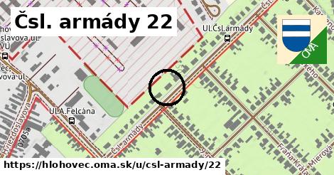 Čsl. armády 22, Hlohovec