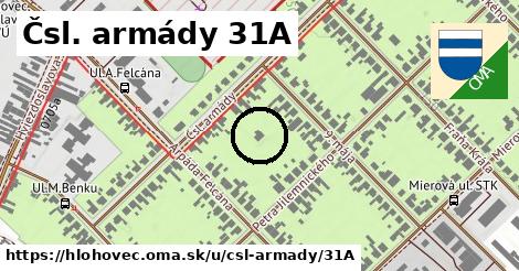 Čsl. armády 31A, Hlohovec