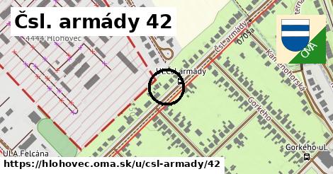 Čsl. armády 42, Hlohovec