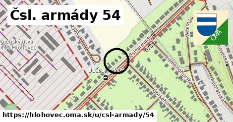 Čsl. armády 54, Hlohovec