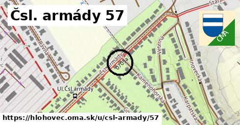 Čsl. armády 57, Hlohovec