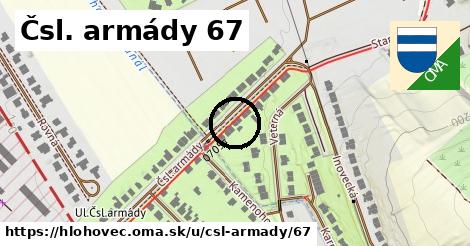 Čsl. armády 67, Hlohovec