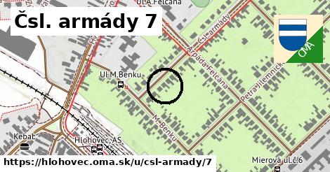 Čsl. armády 7, Hlohovec