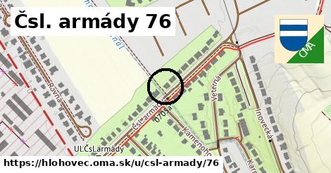 Čsl. armády 76, Hlohovec