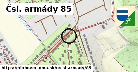 Čsl. armády 85, Hlohovec