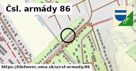 Čsl. armády 86, Hlohovec