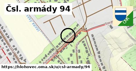 Čsl. armády 94, Hlohovec