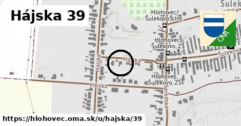 Hájska 39, Hlohovec