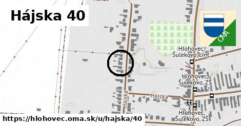 Hájska 40, Hlohovec