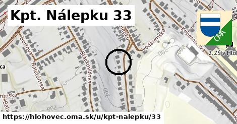 Kpt. Nálepku 33, Hlohovec