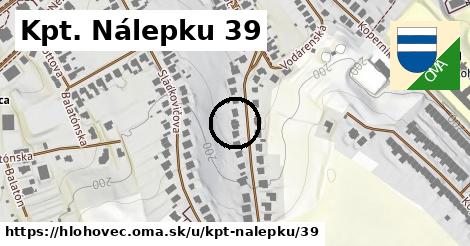 Kpt. Nálepku 39, Hlohovec